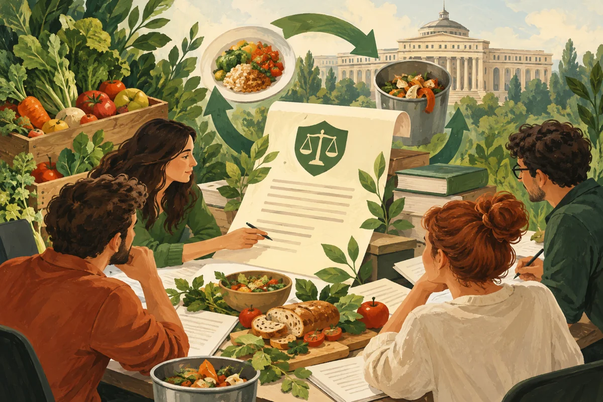 Ilustrație: Initiativa MaiMultVerde: Elaborare propuneri de norme pentru legea anti-risipa