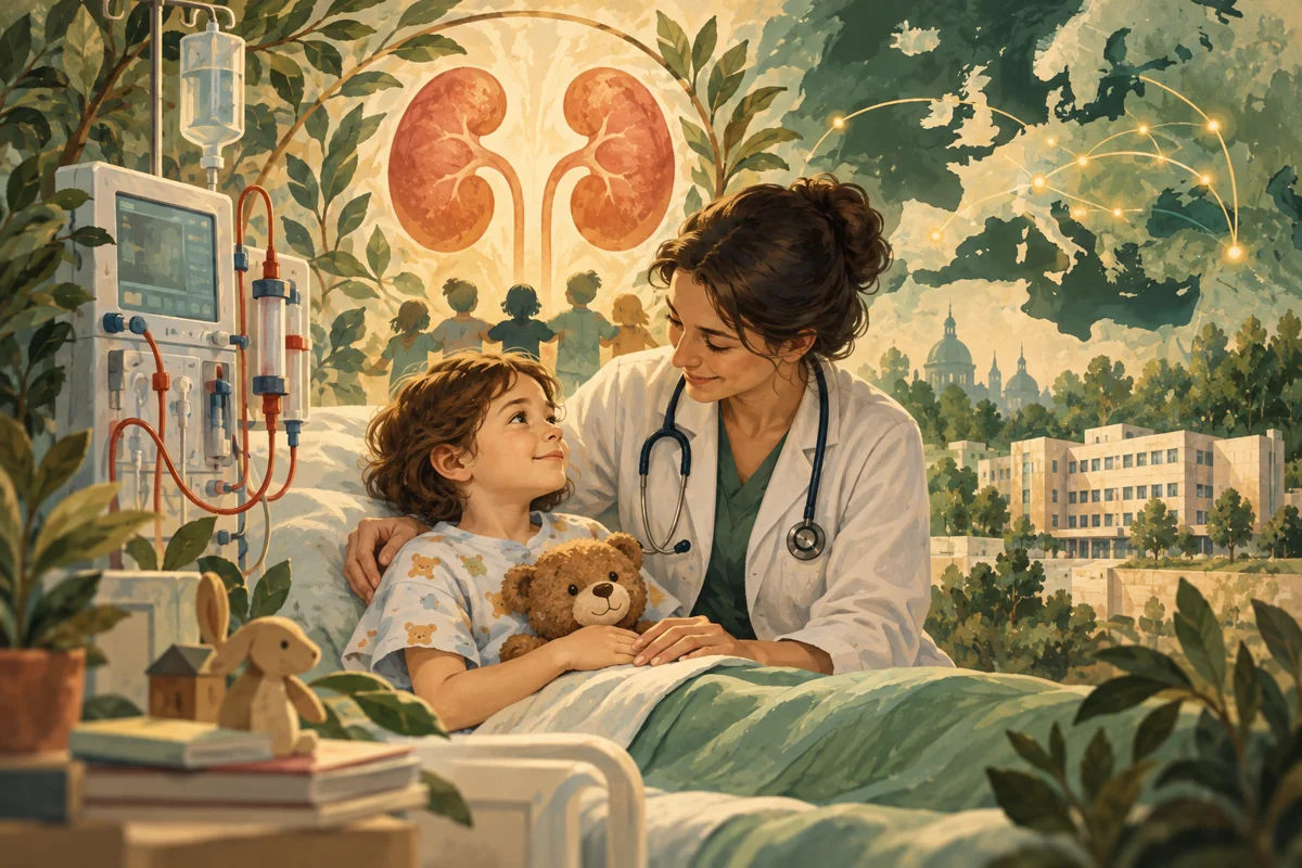 Ilustrație: Nefrologie si Dializa Pediatrica la nivel european